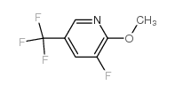 3-fluoro-2-methoxy-5-(trifluoromethyl)pyridine Structure