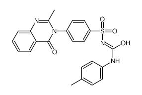 1-[4-(2-methyl-4-oxoquinazolin-3-yl)phenyl]sulfonyl-3-(4-methylphenyl)urea结构式