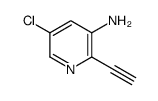 5-chloro-2-ethynylpyridin-3-amine Structure