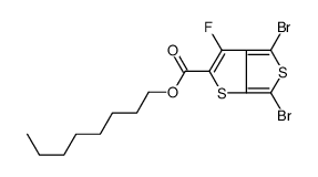 4,6-Dibromo-3-fluorothieno[3,4-b]thiophene-2-carboxylic acid octyl ester Structure