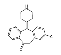 8-Chloro-6,11-dihydro-11-(4-piperidinylidene)-5H-benzo[5,6]cyclohepta[1,2-b]pyridin-5-one结构式