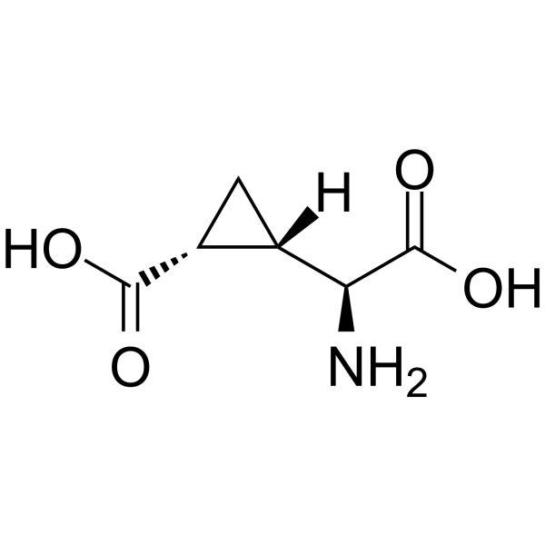 (2S,1'R,2'S)-2-(2-羧基环丙基)甘氨酸结构式