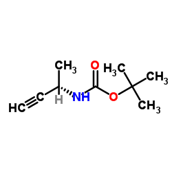 (S)-N-Boc-3-氨基-1-丁炔结构式