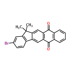 2-溴-13,13-二甲基-6H-茚并[1,2-b]蒽-6,11(13H)-二酮结构式