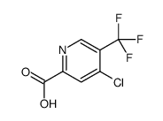 4-氯-5-(三氟甲基)吡啶-2-羧酸结构式