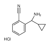 2-((1R)氨基环丙基甲基)苯甲腈盐酸盐结构式