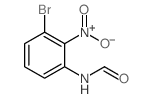 N-甲酰基-3-溴-2-硝基苯胺结构式
