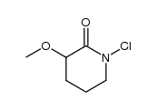 1-chloro-3-methoxypiperidin-2-one Structure