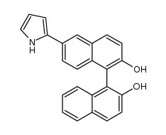 6-(1H-pyrrol-2-yl)-[1,1']-binaphthalenyl-2,2'-diol结构式