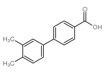 3,4-二甲基联苯-4-羧酸结构式