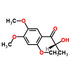 (2R)-2-羟基-1-(2,4,5-三甲氧基苯基)-1-丙酮结构式