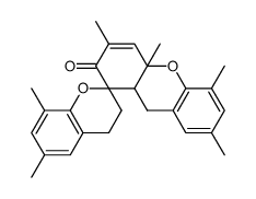 6,8,3',4'A,5',7'-hexamethyl-9',9'a-dihydro-4'aH-spiro[chroman-2,1'-xanthen]-2'-one Structure