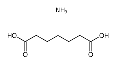 Heptanedioic acid; compound with ammonia结构式