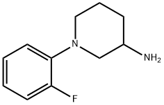 1-(2-氟苯基)哌啶-3-胺结构式