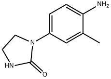 1-(4-氨基-3-甲基苯基)咪唑啉-2-酮结构式