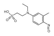 2-(N-ethyl-3-methyl-4-nitroso-anilino)-ethanesulfonic acid Structure