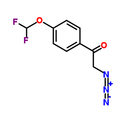 2-Azido-1-[4-(difluoromethoxy)phenyl]ethanone Structure