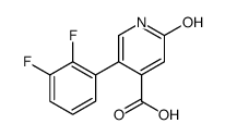 5-(2,3-difluorophenyl)-2-oxo-1H-pyridine-4-carboxylic acid结构式