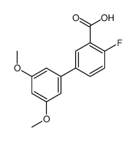 5-(3,5-dimethoxyphenyl)-2-fluorobenzoic acid结构式