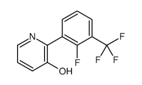 2-[2-fluoro-3-(trifluoromethyl)phenyl]pyridin-3-ol结构式