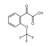 2-[o-(trifluoromethoxy)phenyl]glyoxylic acid Structure