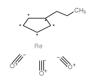 i-Propylcyclopentadienylrhenium tricarbonyl Structure