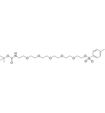 t-Boc-N-amido-PEG6-Tos Structure