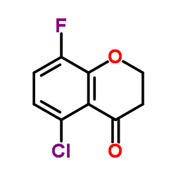 5-Chloro-8-fluorochroman-4-one Structure