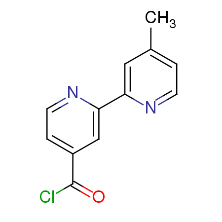 4'-Methyl[2,2'-bipyridine]-4-carbonyl chloride Structure