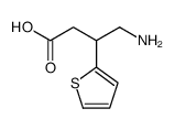 4-amino-3-(2-thienyl)butanoic acid structure