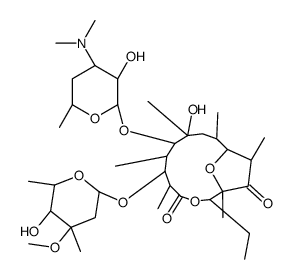 9-deoxo-12-deoxy-9,12-epoxyerythromycin Structure
