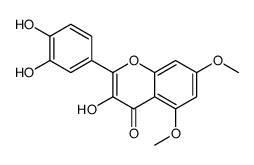 5,7-二甲氧基-3,3',4'-三羟基黄酮结构式