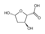 beta-D-erythro-Pentofuranuronic acid, 2-deoxy- (9CI) Structure