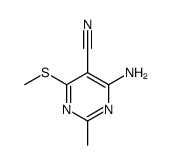 4-AMINO-5-CYANO-2-METHYL-6-(METHYLTHIO)PYRIMIDINE Structure