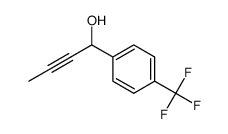 1-(4-(trifluoromethyl)phenyl)but-2-yn-1-ol结构式