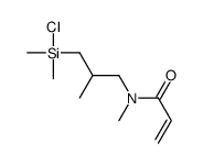 N-[3-[chloro(dimethyl)silyl]-2-methylpropyl]-N-methylprop-2-enamide Structure