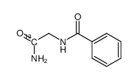 <1-13C>benzoylamidoacetamide结构式