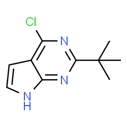 2-tert-butyl-4-chloro-7H-pyrrolo[2,3-d]pyrimidine Structure