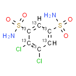 Dichlorphenamide-13C6结构式