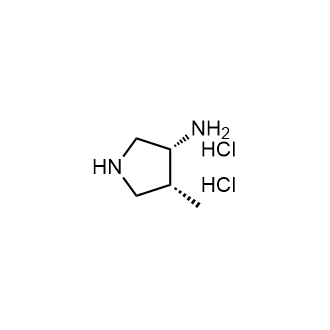 顺式-4-甲基吡咯烷酮-3-胺盐酸盐结构式