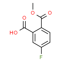 5-Fluoro-2-(methoxycarbonyl)benzoic acid Structure