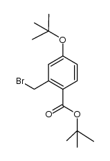 tert-butyl 2-bromomethyl 4-tert-butoxybenzoate结构式