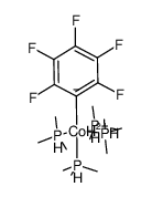 [cobalt(II)tetrakis(trimethylphosphine)(pentafluorophenyl)(hydride)] Structure