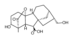 ent-3α,10β,17-trihydroxy-20-nor-16αHgibberellane 7,19-dioic acid 19,10-lactone Structure