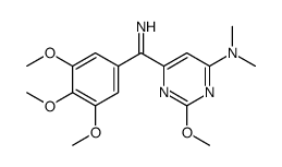 2-methoxy-N,N-dimethyl-6-(3,4,5-trimethoxybenzenecarboximidoyl)pyrimidin-4-amine结构式