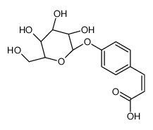 4-O-β-D-glucosyl-trans-4-coumaric acid Structure