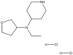 N-Ethyl-N-(tetrahydrofuran-3-yl)piperidin-4-aMine dihydrochloride Structure