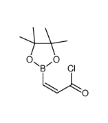 (E)-3-(4,4,5,5-tetramethyl-1,3,2-dioxaborolan-2-yl)prop-2-enoyl chloride Structure
