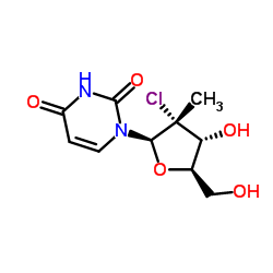1-((2R,3R,4R,5R)-3-chloro-4-hydroxy-5-(hydroxyMethyl)-3-Methyltetrahydrofuran-2-yl)pyriMidine-2,4(1H,3H)-dione structure