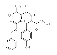 L-Tyrosine,N-[(phenylmethoxy)carbonyl]-L-valyl-, methyl ester structure